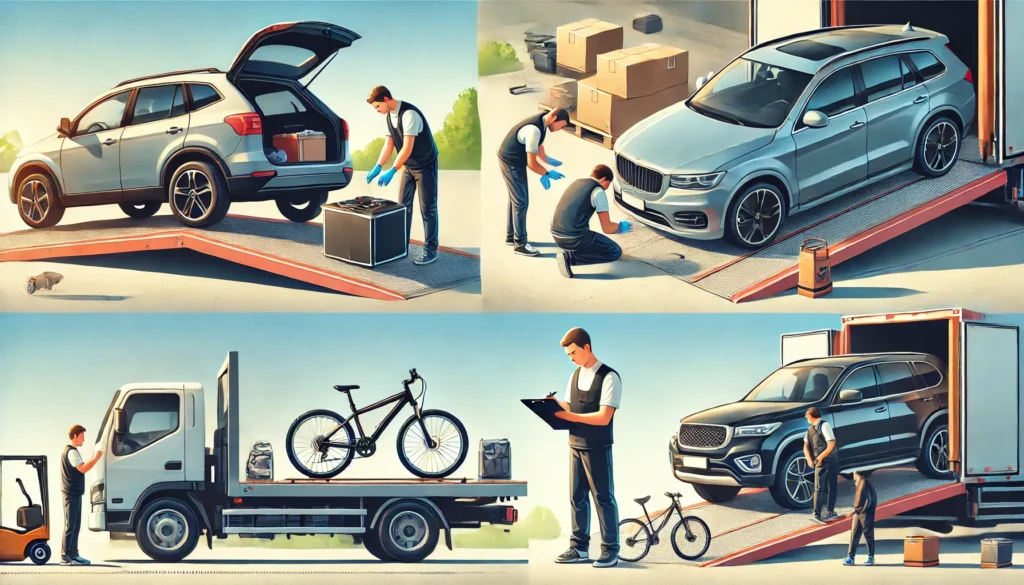 Guidelines for customers on what steps to take before shipping their car or bike